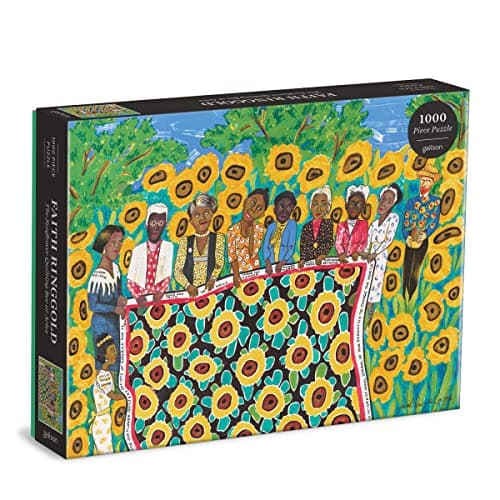Galison Faith Ringgold The Sunflower Quilting Bee at Arles Puzzle, 1000 Pieces, 27” x 20” – Difficult Jigsaw Puzzle with Stunning & Colorful Artwork – Thick, Sturdy Pieces, Challenging Family Activity - Image 1