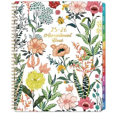 2025-2026 Appointment Book/Planner - 2025-2026 Daily Hourly Planner, Jul 2025 - Jun 2026, Weekly Appointment Book, 8.5" x 11", 30-Minute Interval, Lay-Flat, Ample Space with Notes ＆ To-Do Lists - Image 1
