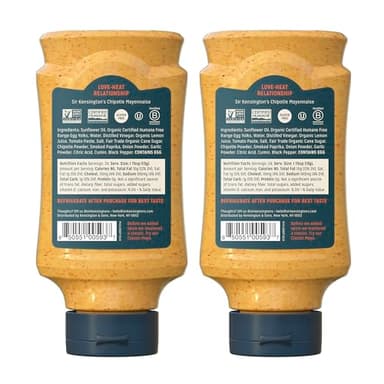 Sir Kensington's Mayonnaise 2 Count Chipotle Mayo Gluten Free Non- GMO Project Verified Shelf-Stable 12 oz - Image 3