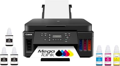 Canon PIXMA G6020 All-in-One Supertank Wireless (Megatank) Printer, Copier and Scan with Mobile Printing, Black, Works with Alexa - Image 1