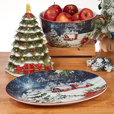 Certified International Silent Night 11" Dinner Plates, Set of 4, Multicolor, Large - Image 6