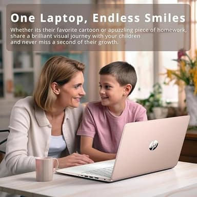HP New 14" HD Ultral Light Thin Laptop, Quad-Core Intel Celeron Processor, 8GB RAM, 256GB (128GB eMMC+ 128GB Card), Wi-Fi, Upto 11 Hours, Windows 11S + 1 Year Office 365+HubxcelAccessory, Rose Gold - Image 9
