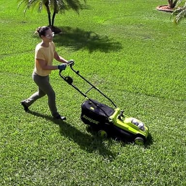 Sun Joe 24 Volt 17 Inch Mulching Walk Behind Lawn Mower with 11 Gallon Grass Catcher, 6 Position Height Adjustment, Battery and Charger, 24V-X2-17LM - Image 11