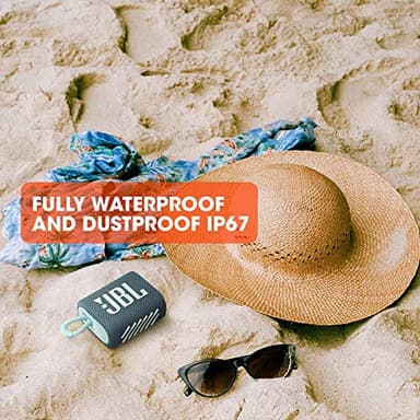 JBL Go 3 - Portable Mini Bluetooth Speaker, big audio and punchy bass, IP67 waterproof and dustproof, 5 hours of playtime, speaker for home, outdoor and travel (Pink) - Image 3