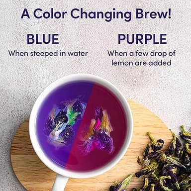 VAHDAM, Butterfly Pea Flower (15 Pyramid Bags) Vegan, Non-GMO | Delicate & Earthy | Direct From Source – Plant-Based Biodegradable | Brew Iced Tea, Cooking, Mocktails & Cocktails - Image 5