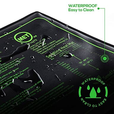 MET Certified 2 Pack Seedling Heat Mat, Seedfactor Waterproof Durable Germination Station Heat Mat, Warm Hydroponic Heating Pad for Indoor Home Gardening Seed Starter(10" X 20") - Image 5