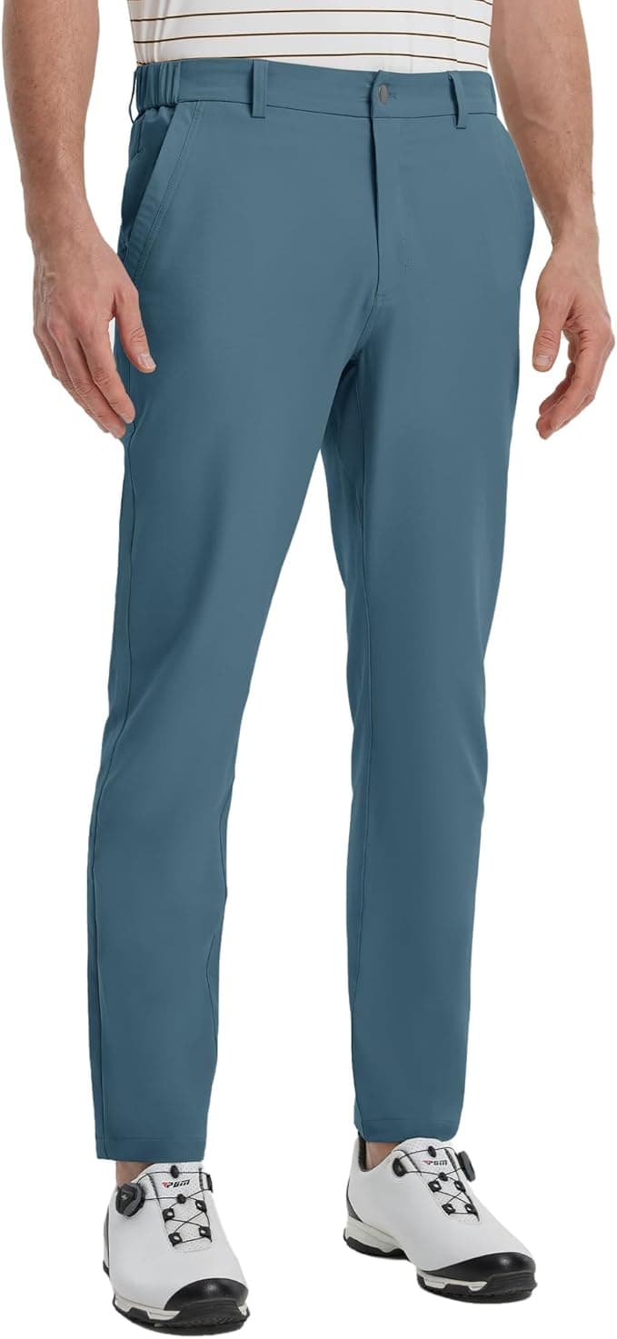 M MAELREG Golf Pants Men Lightweight with 5 Pockets - 30"/32"/34" Stretch Water-Resistant Casual Flat Front Mens Dress Pants - Image 1