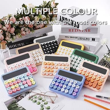 VEWINGL Mechanical Switch Calculator, 12 Digit Large LCD Display and Buttons, Great for Everyday Life and Basic Office Work, with Battery - Image 6