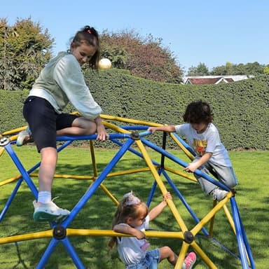 Zupapa 10FT Climbing Dome, Experience Ultimate Fun with The 2025 Upgraded Decagonal Geo Dome Climber - Supports 1000LBS Outdoor Playset and Easy Assembly Play Equipment for Kids (Blue, 10FT) - Image 8
