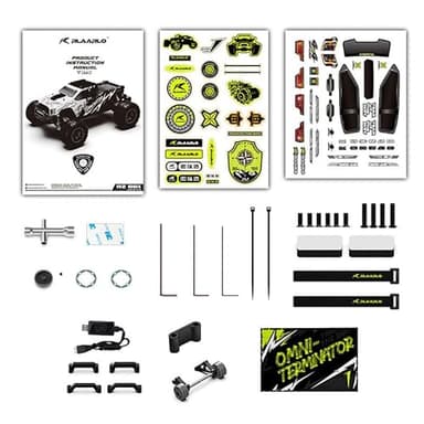 RIAARIO RC Cars Mini 1:10 Brushless RC Car for Adults Max 50 mph All Terrain Hobby Trucks Electric Off-Road Monster Trucks 4WD Remote Control Car Waterproof Truck with Carbon Fiber - Image 8