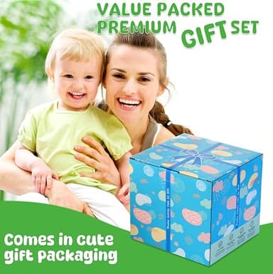 8-in-1 Wooden Baby Activity Cube - Xylophone, Shape Sorter, Abacus| 1st Birthday Gift Toys for One 1 2 3 Year Old Boy Girl | Montessori Educational Learning Toddler Toy| Bonus Sorting & Stacking Board - Image 7