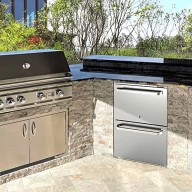 Frostronics 24-Inch 186 cans Outdoor Drawer Refrigerator, 5.47 cu. ft. Built-In Outdoor Drawer Beverage Cooler, 26°F Outdoor Drawer Beverage Fridge, SUS304, Dual Mode, Lockable, ETL & NSF7 Certified - Image 6