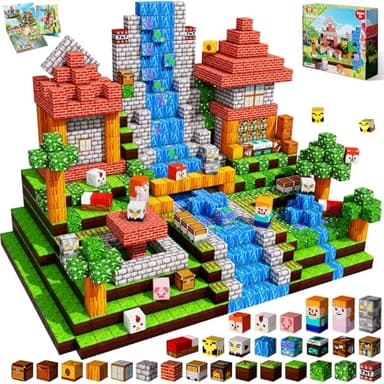 200 PCS Magnetic Blocks - Magnetic Building Blocks, Stacking Magnets for Kids, Sensory Toy for STEM Montessori Sensory Toys for Kids 3+ Boys and Girls Christmas Birthday Gifts - Image 1