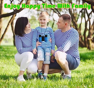 Scotamalone Kids Binoculars Shock Proof Toy Binoculars Set for Age 3-12 Years Old Boys Girls Bird Watching Educational Learning Hunting Hiking Birthday Presents - Image 5