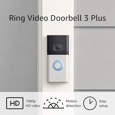 Like-New Ring Video Doorbell 3 – enhanced wifi, improved motion detection, easy installation - Image 1