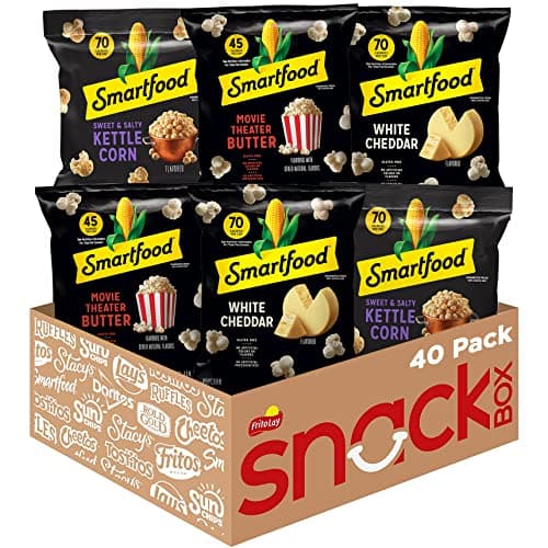 Smartfood Popcorn, Variety Pack, 0.5 Ounce (Pack of 40) - Image 1