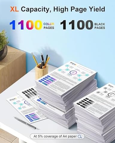 E-Z Ink Pro 822XL 822 XL Ink Cartridges Remanufactured Replacement for Epson 822XL Ink Cartridges Combo Pack to Use with Workforce Pro WF-3820 WF-4830 WF-4820 WF-4833 WF-4834 Printer (4 Pack) - Image 3