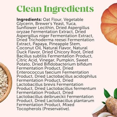 Probiotics for Dogs for Occasional Diarrhea & Bowel Support, Digestive Enzymes with Prebiotics for Gut Health for Dogs, Immunity Health & Itch Relief (Duck 90 ct) - Image 8