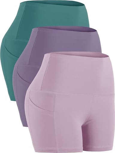 CADMUS High Waist Athletic Shorts for Womens Yoga Fitness Running Shorts with Deep Pockets - Image 1