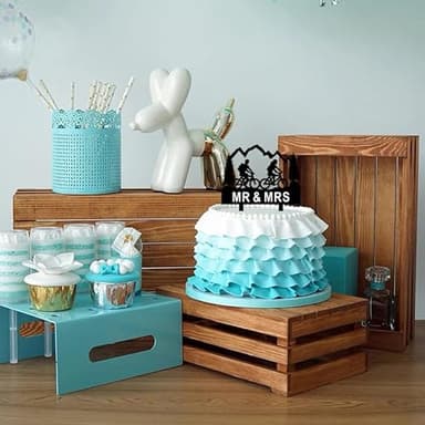 Funny Wedding Cake Topper - Groom and Bride with Backpacks on Mountain Bikes - Mountain Biker Couple Cake Topper, Mr&Mrs Wedding Cake Topper (Mountain Biker) - Image 6