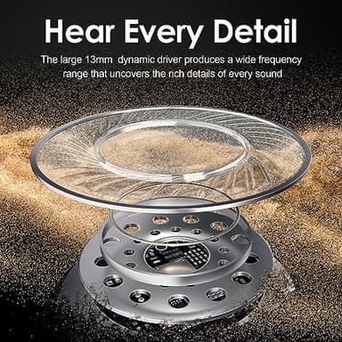 Rythflo Bluetooth Headphones, 150H Playtime Wireless Bluetooth Earbuds w/Mic in-Ear Magnetic Neckband Earphone, IPX7 Sweatproof Deep Bass Headset for Home, Traveling, Outdoor, Business Trips - Image 3