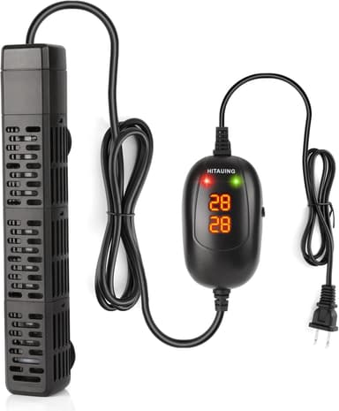 HiTauing Aquarium Heater, 50W/100W/200W/300W/500W Submersible Fish Tank Heater with Over-Temperature Protection and Automatic Power-Off When Leaving Water for Saltwater and Freshwater - Image 2