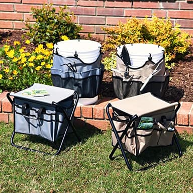 Household Essentials Household Essentials Collapsible Utility Stool, Gray - Image 5