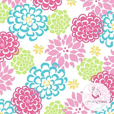 Ruffle Snap Reusable Absorbent Swimsuit Diaper-White Zinnia-18mo - Image 6