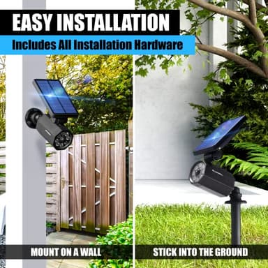 Bell+Howell Bionic Spotlight LED Solar Lights Solar-Powered Spot Light with 25 Feet Motion Sensor Outdoor Waterproof Frost Resistant Yard Outdoor Lighting As Seen On TV (Original, Set of 2) - Image 6