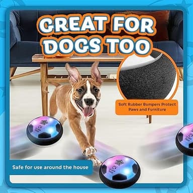 Let Loose Moose Hover Soccer Ball, Set of 2 LED Soccer Ball Toys, Gifts for 8 Year Old Boys, Indoor LED Floating Football for 7 Year Old Kids, Boy Birthday Gifts Age 4-6, 6-8, 8-12 Fun Sport Toy - Image 5