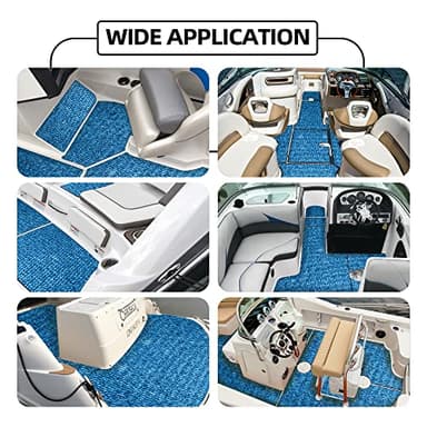 FOCEAN Boat Flooring EVA Foam Boat Decking Camo Marine Flooring Self-Adhesive Marine Mat for Motorboat RV Yacht Kayak, 94.5''x 47.2'', Camo Blue - Image 8