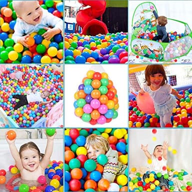 TRENDBOX 100 Ball Pit Balls Colorful Ocean Ball for Babies Kids Children Soft Balls for Birthday Parties Events Playground Games Pool - 2.2 inches - Image 7