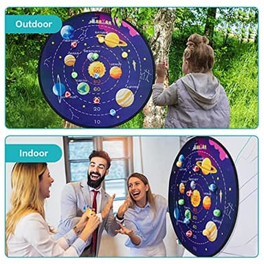 29" Large Dart Board for Kids, BooTaa Kids Dart Board with 12 Sticky Balls, Boys Toys, Indoor/Sport Outdoor Fun Party Play Game Toys, Birthday Gifts for 3 4 5 6 7 8 9 10 11 12 Year Old Boys Girls - Image 3