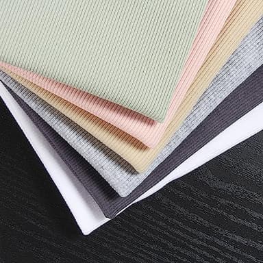 GEMBERA Womens Sleeveless Racerback High Neck Basic Ribbed Knit Fitted Tank Top Heather Grey S - Image 3