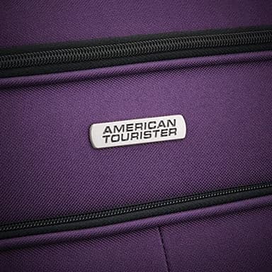 American Tourister Pop Max Softside Luggage with Spinner Wheels, Purple, 3-Piece Set (21/25/29) - Image 8