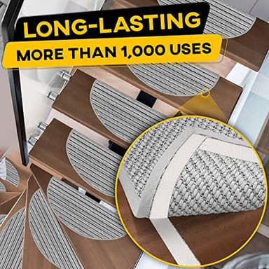 Hook and Loop Tape Roll with Heavy Duty Adhesive Industrial Strength Easy to Cut, Strong Hook and Loop Strips with Sticky Back, White, 1 Inch * 30 Feet - Image 5