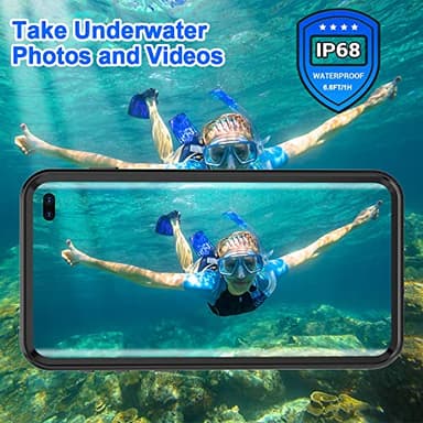 MIZUSUPI Galaxy S10 Plus Waterproof Case,Built in Screen Protector 360° Full Body Protective Shockproof Dirtproof Sandproof Case for Galaxy S10 Plus (6.4 inch) Black 2023 - Image 2