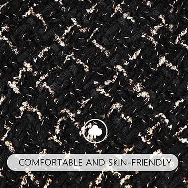 Elegant Dog Plaid Tulle Dress Puppy Skirts Cat Outfits Pet Winter Apparel Clothes for Small Medium Dogs Girl Costume Doggie Birthday Wedding Party Gown (Black, XS) - Image 3