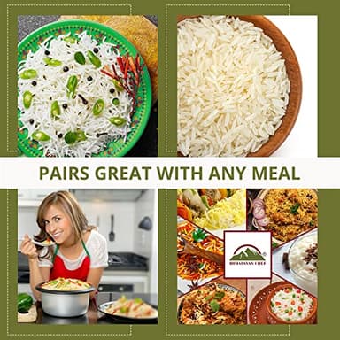 Himalayan Chef Basmati Rice,Extra Long Grain Rice Fluffy Quick Cooking Aromatic - 10 lbs.(Packaging May Vary) - Image 7