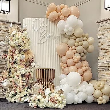 NISOCY Nude Balloon Arch Kit, 102PCS 18In 12In 10In 5In Skin Color Balloon Garland Different Sizes for Birthday, Engagement, Wedding, Baby Shower Theme Celebration Decoration - Image 8