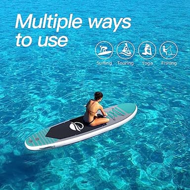 Inflatable Stand Up Paddle Board for Adults, with Accessories, Around 10'*30"*6" - Image 3