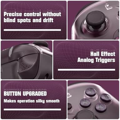 Dinosoo Wireless Controller for Xbox Series X/S/Xbox One, PC, Dual Vibration TURBO Function Headphone Jack Macro Function Phantom Magenta - Upgrading with a PC before connecting to Xbox - Image 5