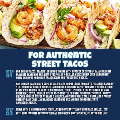 Ortega Street Taco Seasoning Mix, Chili Lime, 1 Ounce (Pack of 12) - Image 7