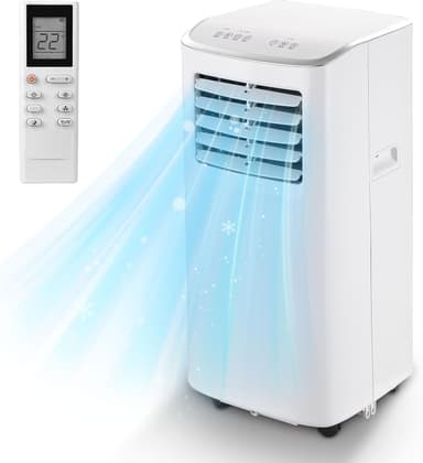 Spürbar 8500BTU Portable Air Conditioner 3-IN-1 with Fan&Dehumidifier AC unit with LED Remote Control up to 450 sq.ft. Room Air Conditioner with Sleep Mode,24H Timer,2 speed,Auto-evaporativ - Image 2