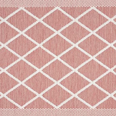 Martha Stewart Miles Modern Diamond Anti-Fatigue Air-Infused Kitchen Mat, Spice Red, 19.6"x32" - Image 4