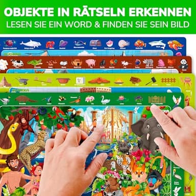 QUOKKA 60 Piece Kids Puzzles Ages 5-8 - Set of 4 Bible Jigsaw Puzzles for Kids 4-6-10 Year Old - Tower of Babel - Noah`s Ark - Eden Toys for Children 5-7 yo - Christian Gifts for Boys & Girls - Image 3