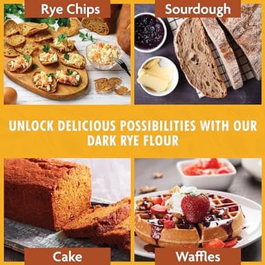 Great River Milling Organic Dark Rye Flour | Stone Ground, Unbleached, Unbromated, Non-GMO, Kosher | High Fiber & Protein, Medium Gluten | Flour for Rye Bread, Sourdough, & More | 1.25 Lb (Pack of 4) - Image 6