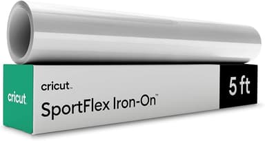 Cricut® SportFlex Iron-On, White (5 ft) - HTV Heat Transfer Vinyl for Sportswear - Image 1