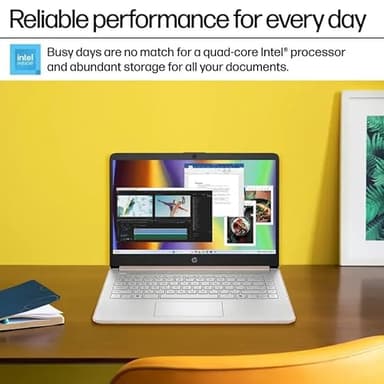 HP 2025 New Student Business Laptop, Intel N150 CPU(Beats N4120), 14 Inch LED, 16 GB RAM, 384 GB Storage(128GB UFS+256GB MSD), Wi-Fi 6, Copilot AI, Office Pro Lifetime, Windows 11 Pro, Pale Rose Gold - Image 5