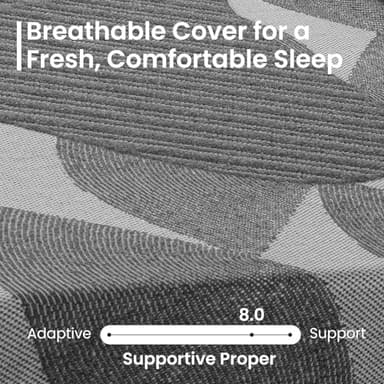 Firm Mattress Topper 4 Inch Queen Size - Advanced Gel Infused Memory Foam Bed Topper for Deep Pain Relief - Breathable & Washable Cover - CertiPUR-US Certified Comfort Enhancement - Image 4